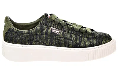 Puma (wmns)  Basket Platform Vr 'green White' In Multi