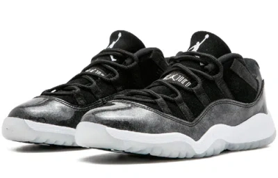 Air Jordan (ps)  11 Retro Low 'barons' In Black