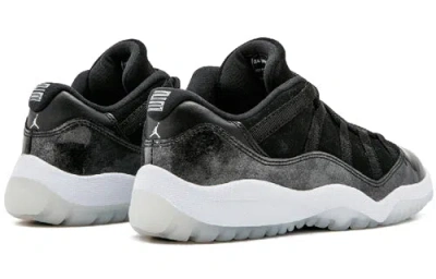 Air Jordan (ps)  11 Retro Low 'barons' In Black