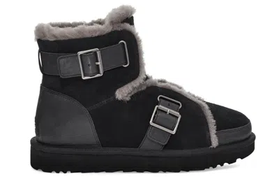 Ugg (wmns)  Dune Mini Buckle Boot Fleece Lined Black