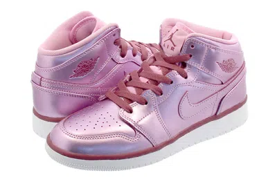 Air Jordan (gs) 1 Mid Se 'pink Rose' | ModeSens