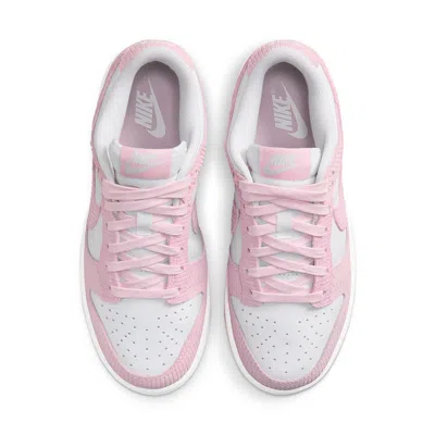 Nike Dunk Low Patent Sneakers In Pink