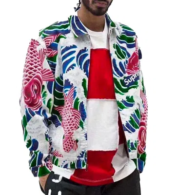 Supreme Waves Work Jacket 'multi-color' In White