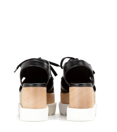 Shop Stella Mccartney Elyse Platform Cut-out Derby Shoes In Black