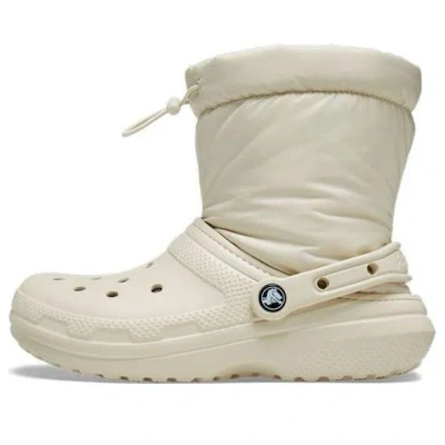 Crocs Classic Lined Neo Puff Boot Clogs Unisex Bone M11
