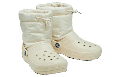 Crocs Classic Lined Neo Puff Boot Clogs Unisex Bone M11