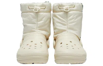 Crocs Classic Lined Neo Puff Boot Clogs Unisex Bone M11