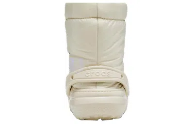 Crocs Classic Lined Neo Puff Boot Clogs Unisex Bone M11