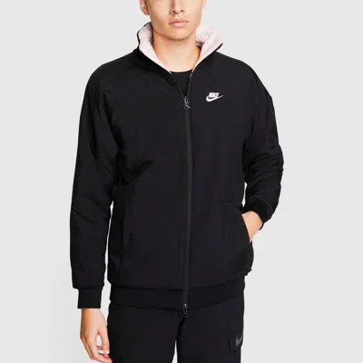 Nike Big Swoosh Reversible Boa Jacket (asia Sizing) 'pink Black'