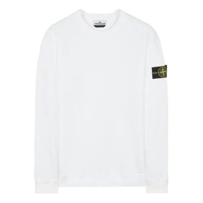 Stone Island Raglan-sleeve Patch Sweatshirt In White