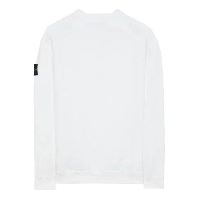 Stone Island Raglan-sleeve Patch Sweatshirt In White