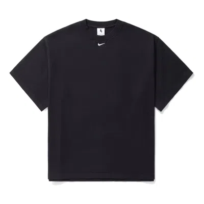 Nike Nocta Structured Cotton Oversized Crew T-shirt In Black