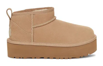 Ugg Woman "classic Ultra Mini Platform" In Brown
