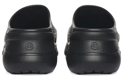 Balenciaga X Crocs Logo-embossed Slides In Black