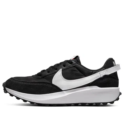 Nike Waffle Debut Womens Sneakers In Black