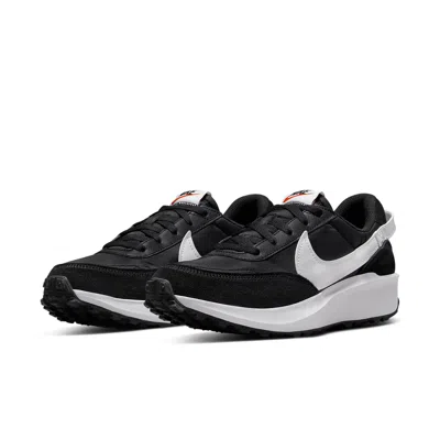 Nike Waffle Debut Womens Sneakers In Black