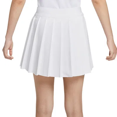 Nike Pleated High-waisted Mini Tennis Skirt In White