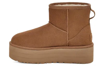 Ugg Classic Mini Platform Boots In Chestnut In Neutral