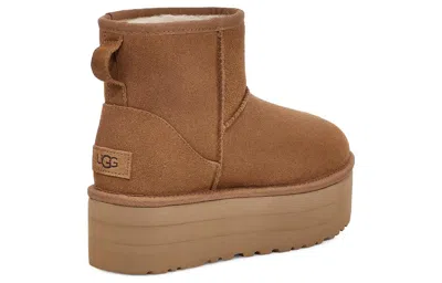 Ugg Classic Mini Platform Boots In Chestnut In Neutral