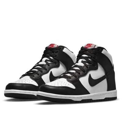 Nike Dunk High Dd1869-103 Sneaker Wowhite Leather Lifestyle Shoes Rhs5655 In Black