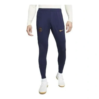 Nike Dri-fit Knit Paris Saint-germain Strike Soccer Pants 'blue'