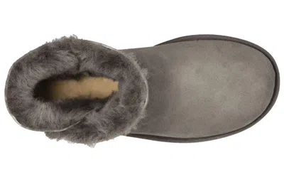 Ugg ® Mini Bailey Button Ii Genuine Shearling Boot In Gray