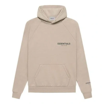 Essentials Fear Of God  Fw21 Core Collection Pullover Hoodie 'tan' In Neutral