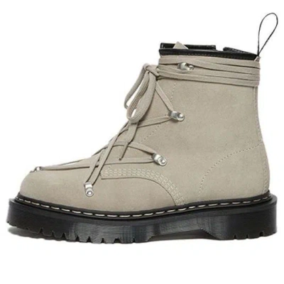 Dr. Martens Rick Owens X 1460 Bex Suede Boot 'light Taupe' In Gray