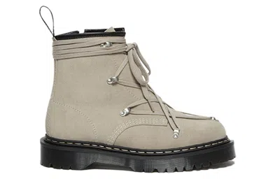 Dr. Martens Rick Owens X 1460 Bex Suede Boot 'light Taupe' In Gray