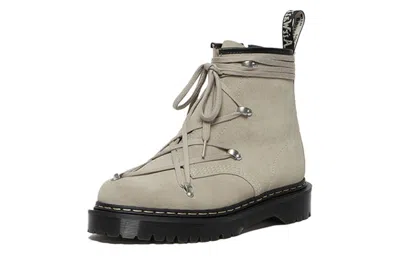Dr. Martens Rick Owens X 1460 Bex Suede Boot 'light Taupe' In Gray