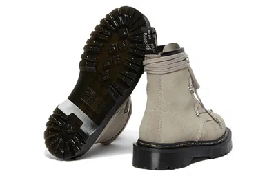 Dr. Martens Rick Owens X 1460 Bex Suede Boot 'light Taupe' In Gray