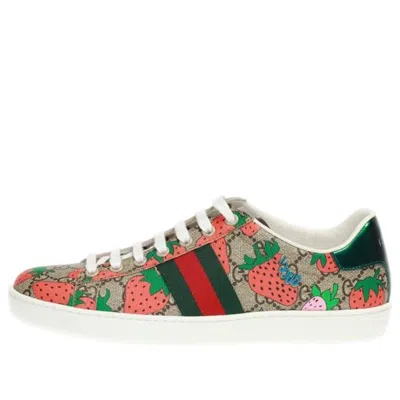 Gucci (wmns)  Ace 'strawberry Beige' In Multi