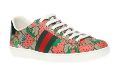 Gucci (wmns)  Ace 'strawberry Beige' In Multi