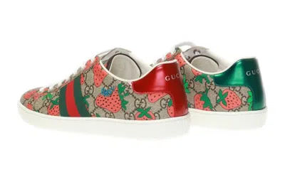 Gucci (wmns)  Ace 'strawberry Beige' In Multi
