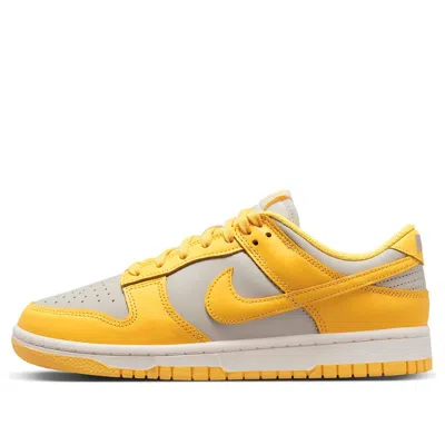 Nike Dunk Low Dd1503-002 Sneakers Women's Citron Pulse Leather Lifestyle Shoes In Yellow