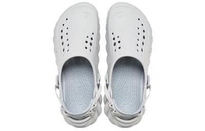 Crocs Gray Echo Clogs In Gray