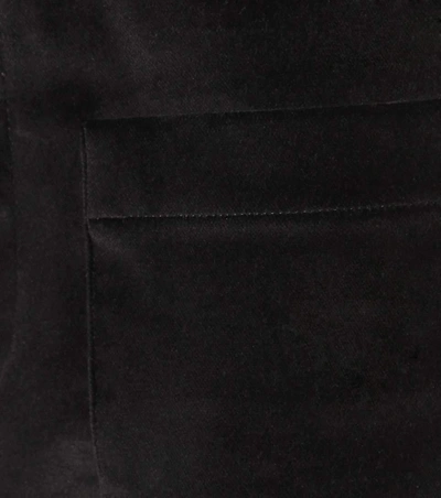 Shop Vetements Velvet Wide-leg Trousers In Black