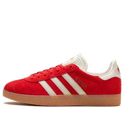 Adidas Originals (wmns) Adidas Gazelle 'scarlet Aluminum' In Red