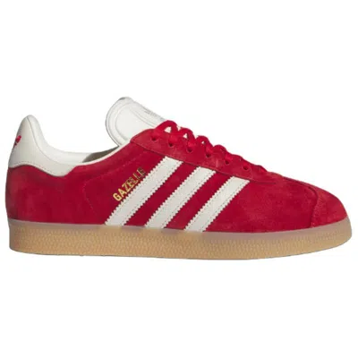 Adidas Originals (wmns) Adidas Gazelle 'scarlet Aluminum' In Red