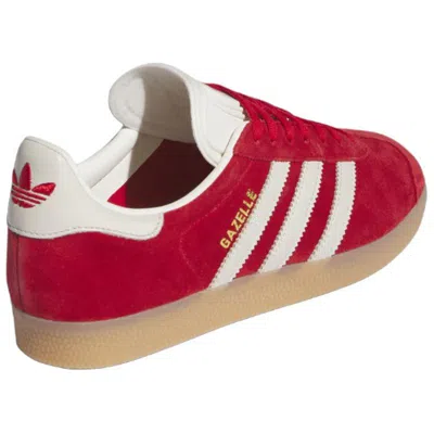 Adidas Originals (wmns) Adidas Gazelle 'scarlet Aluminum' In Red