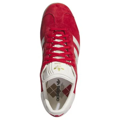 Adidas Originals (wmns) Adidas Gazelle 'scarlet Aluminum' In Red