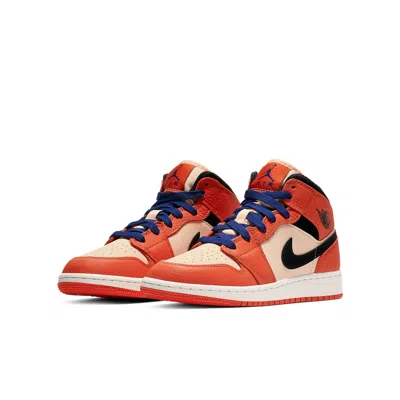 Air Jordan (gs)  1 Mid Se 'team Orange'