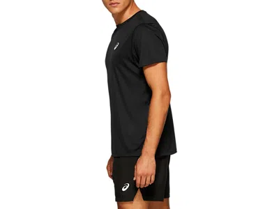 Asics Silver Short Sleeve Top 'performance Black'