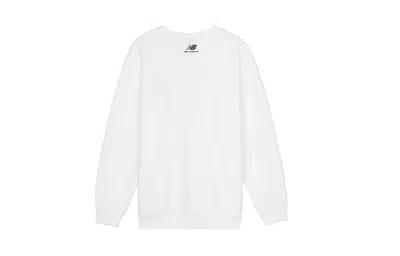 New Balance (wmns)  Logo Printing Round-neck Printing Swea White