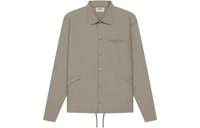 Essentials Taupe Souvenir Jacket In Gray