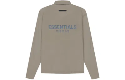 Essentials Taupe Souvenir Jacket In Gray