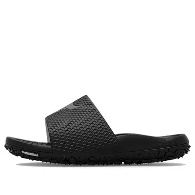 Under Armour Project Rock Slide 'black Pitch Grey' In Gray