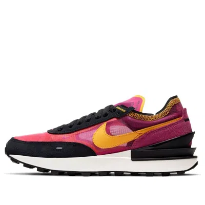 Nike Pink & Orange Waffle One Sneakers In Multi