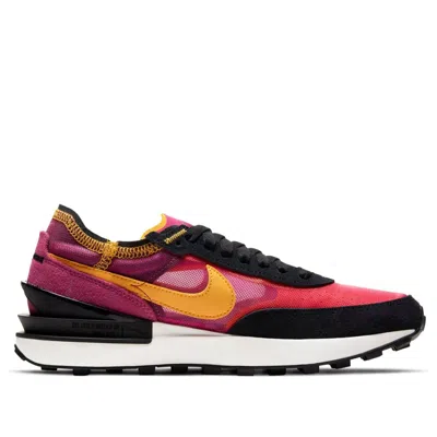Nike Pink & Orange Waffle One Sneakers In Multi