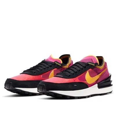Nike Pink & Orange Waffle One Sneakers In Multi